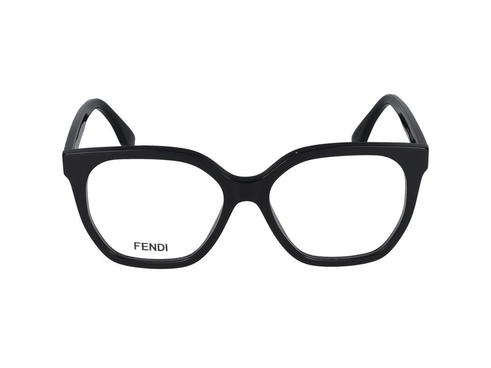 Maison Fendi Black Oversized Square Eyeglasses