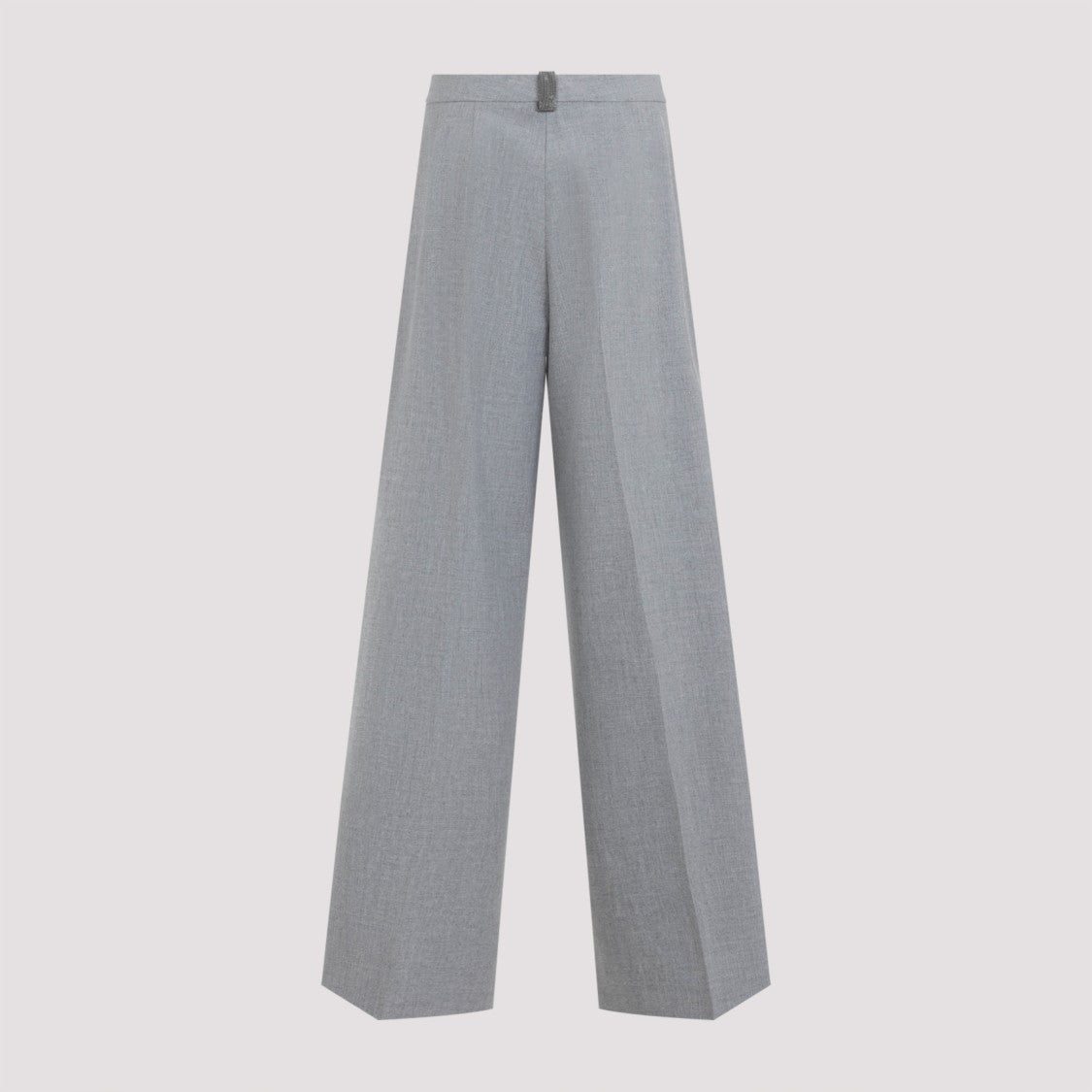 Fabiana Filippi Wide-Leg Trousers With Clean Waistband And Subtle Pleats