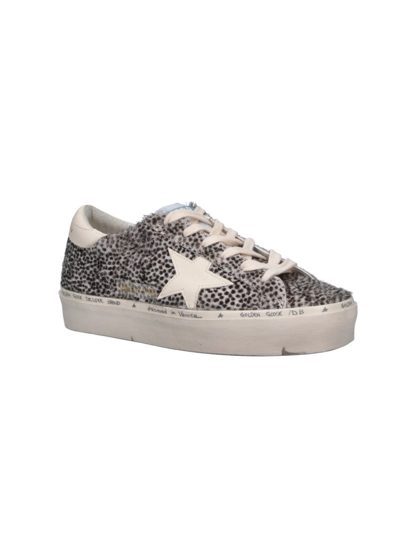 Golden Goose Animalier Leather Hi Star Sneakers