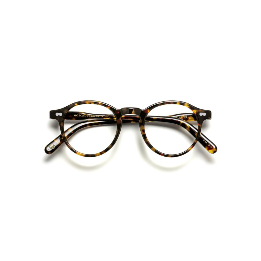 Moscot Or-Mil-O Miltzen Round Tortoiseshell Acetate Eyeglasses