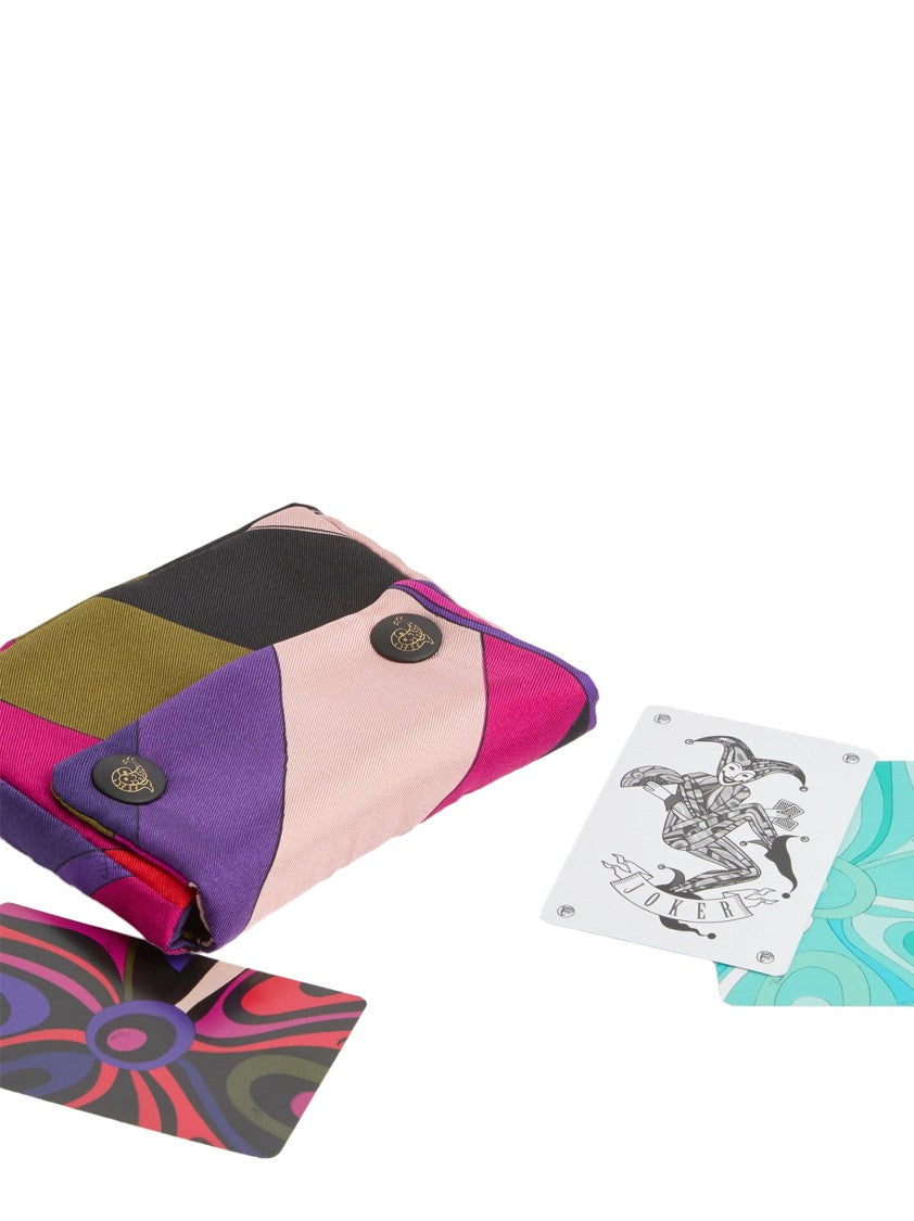 Emilio Pucci 'Marmo' Playing Card Set With Print Case