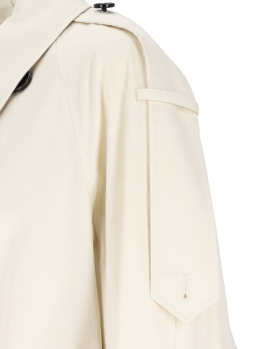 Burberry Double-Breasted Trench – Cream