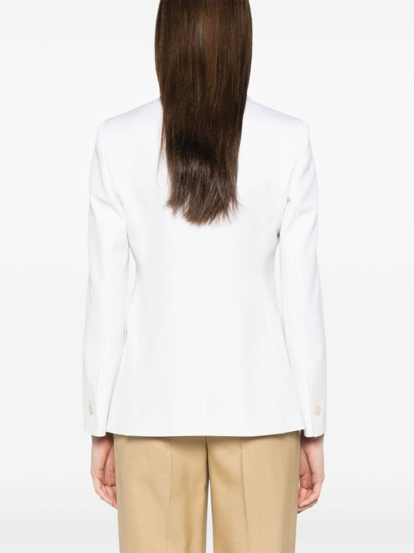 Max Mara Single-Breasted Blazer With Tailored English Rear Vents