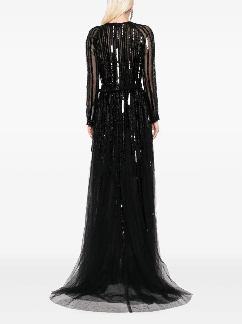 Saiid Kobeisy Sequin Long Dress