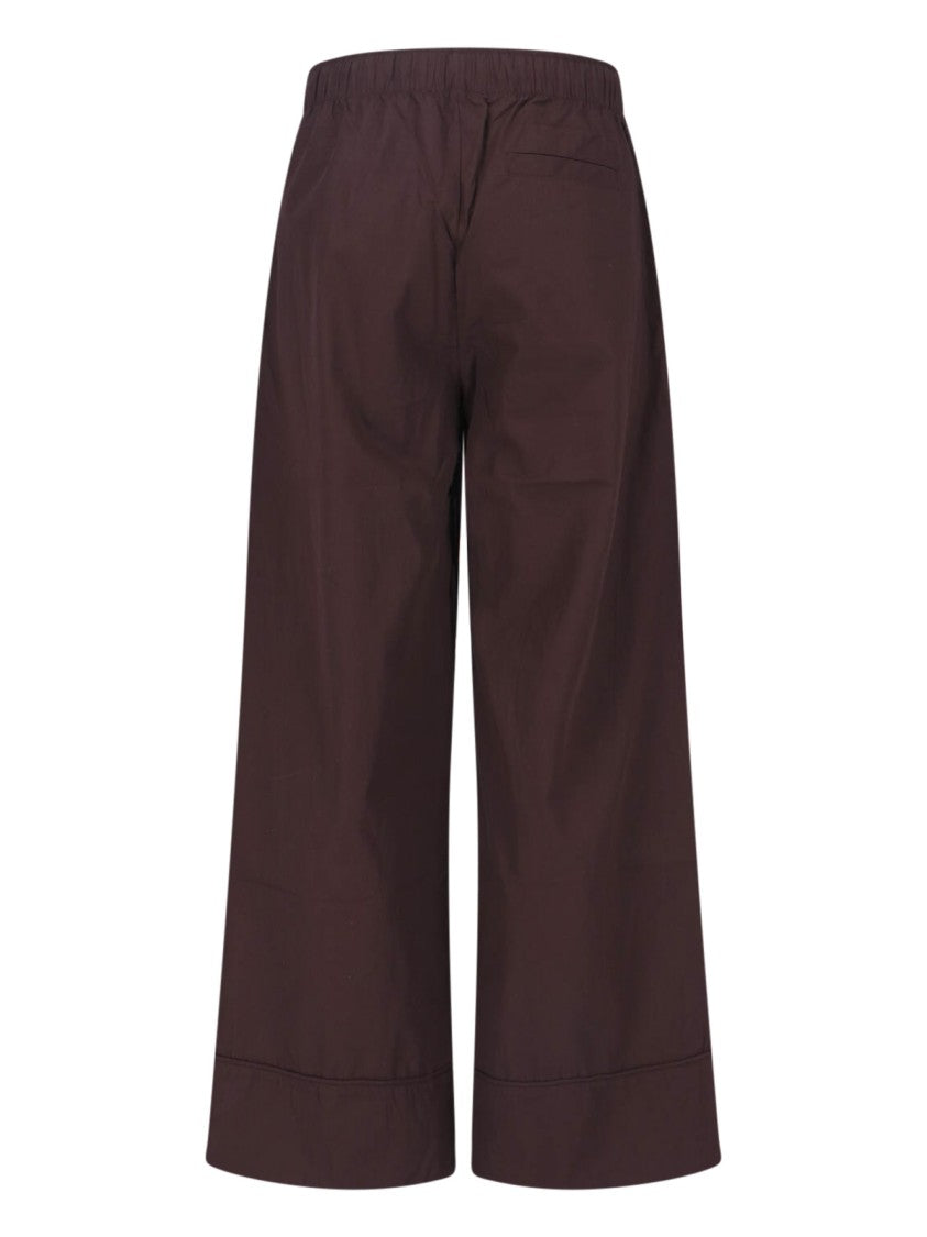 Entire Studios Brown Lounge Wide-Leg Cotton Pants
