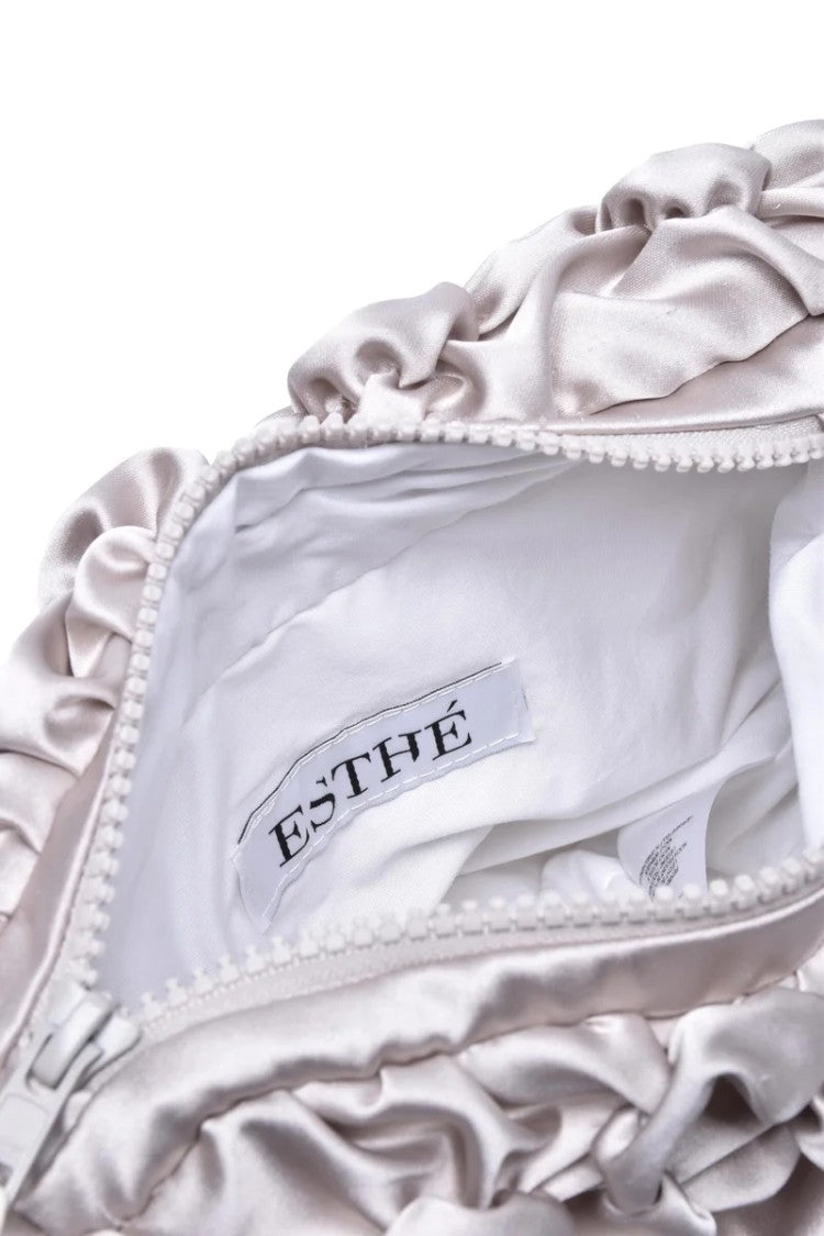 Esthé Esthé Shoulder Bag Satin - Pearl Grey