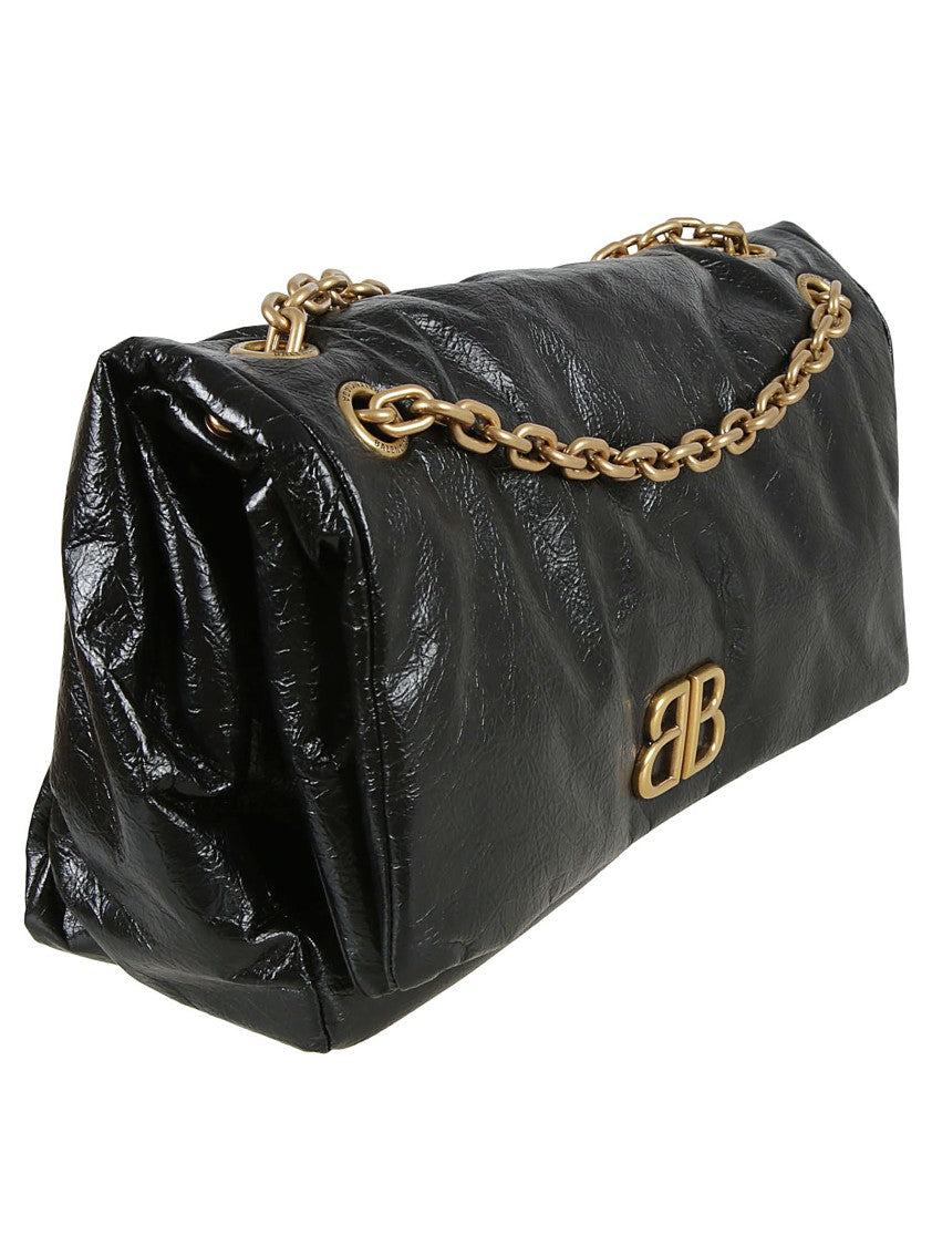 Balenciaga Crinkled Texture Shoulder Bag