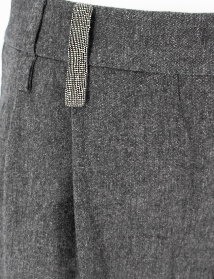 Brunello Cucinelli Grey Slouchy Trousers
