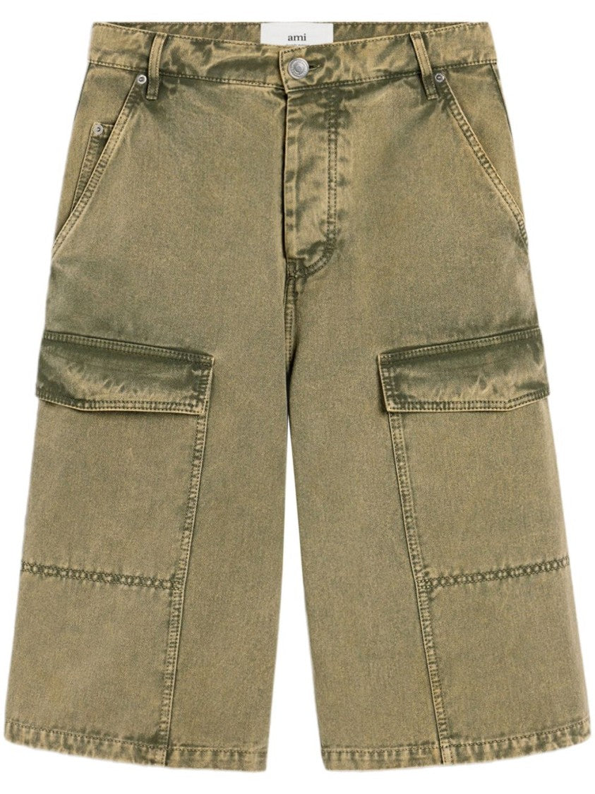Ami Paris Utility Cargo Shorts