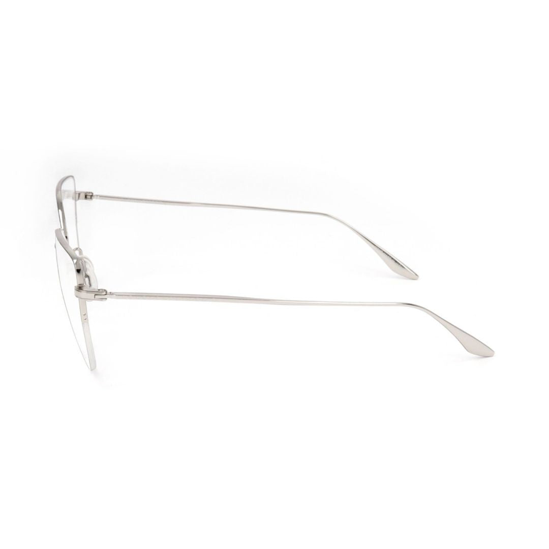 Barton Perreira Bp5004 551Yc Minimalist Cat-Eye Eyeglasses With Silver-Tone Frame