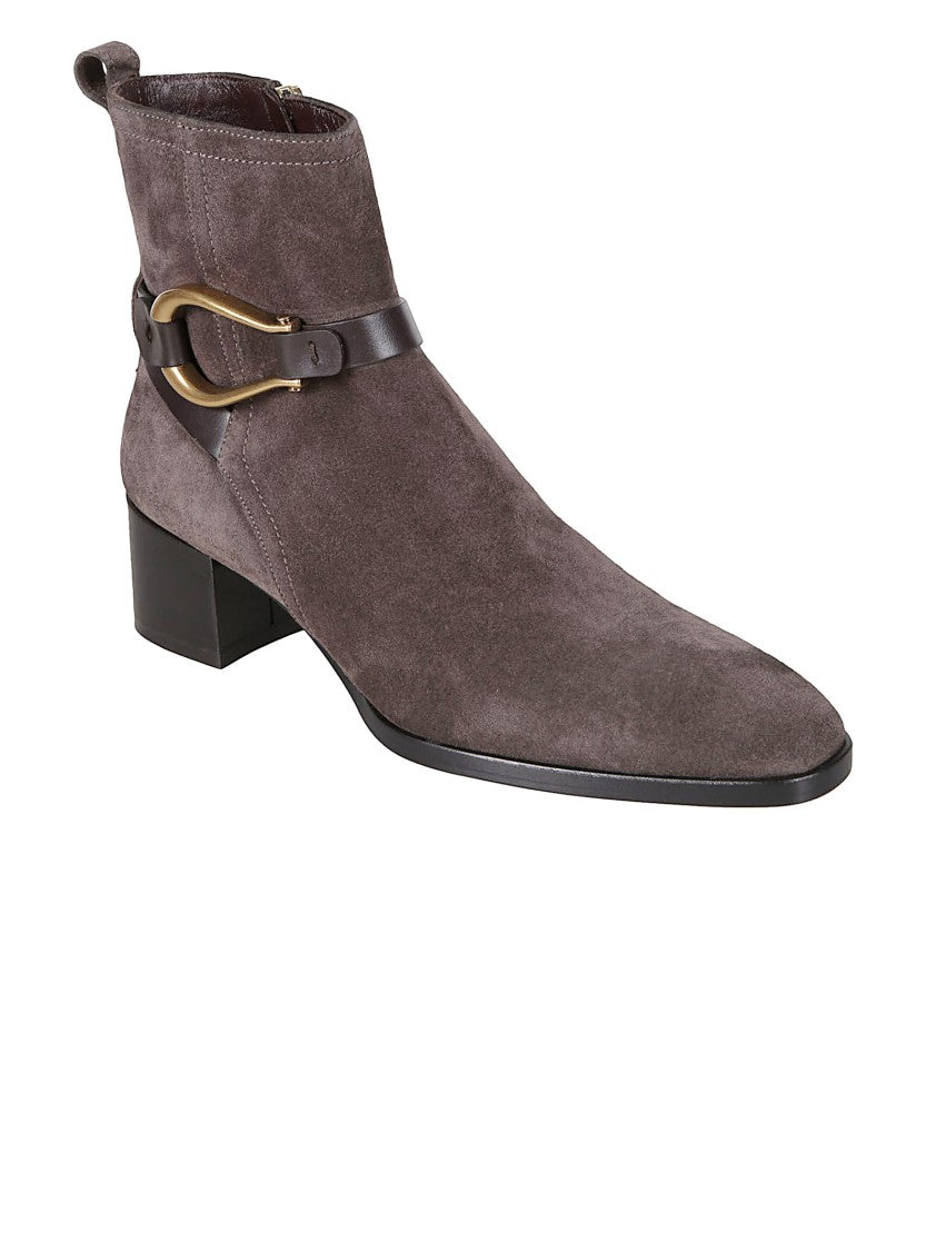 Roberto Festa Rich Brown Leather Boots With Classic Silhouette