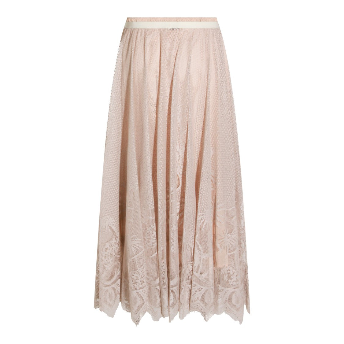 Fabiana Filippi Casha Lace Mid Waist Maxi Skirt