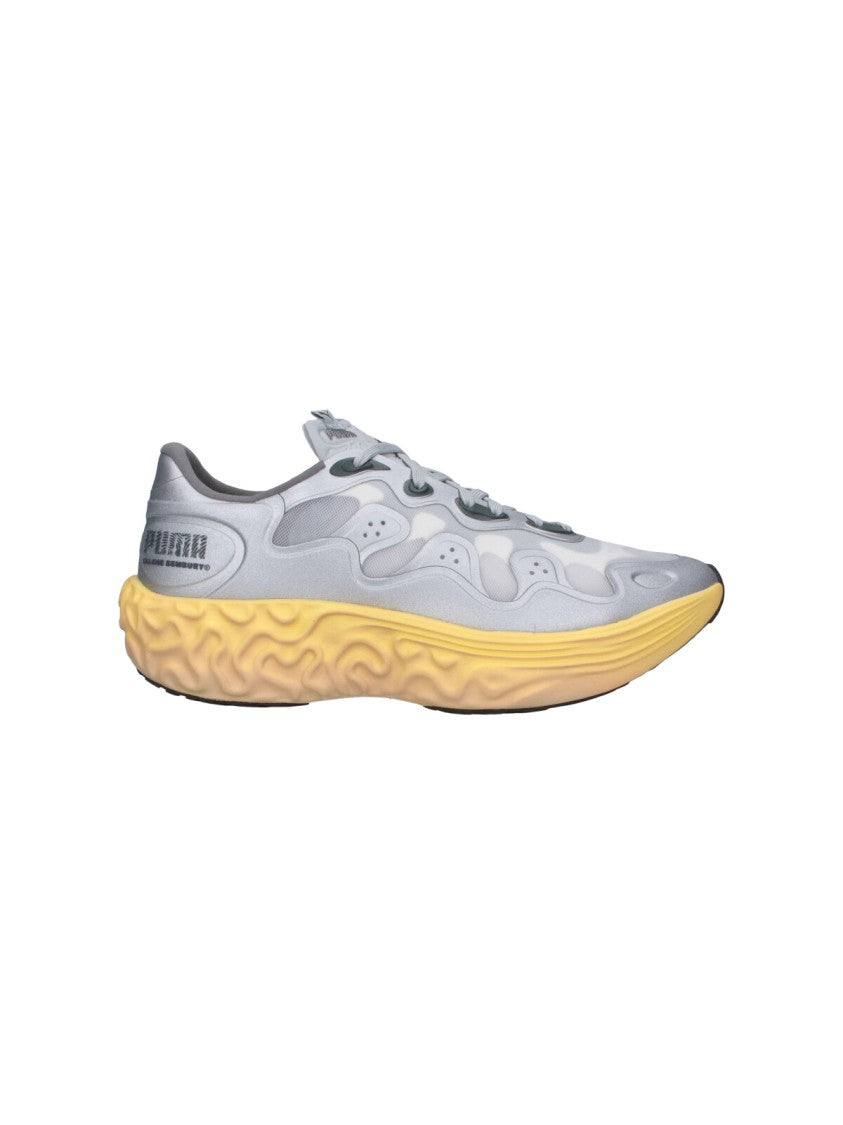Puma Grey Velum 2 Nitro Textured Sole Fabric Sneakers