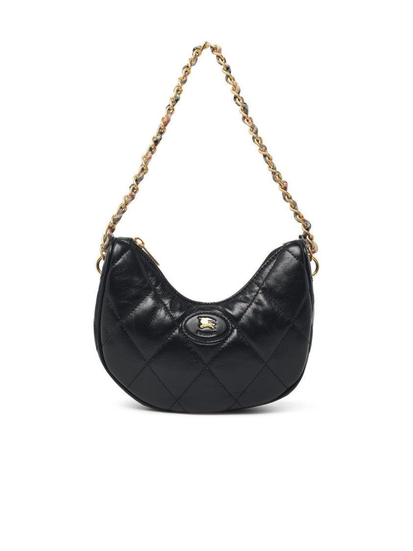 Burberry 'Horseshoe' Black Leather Bag