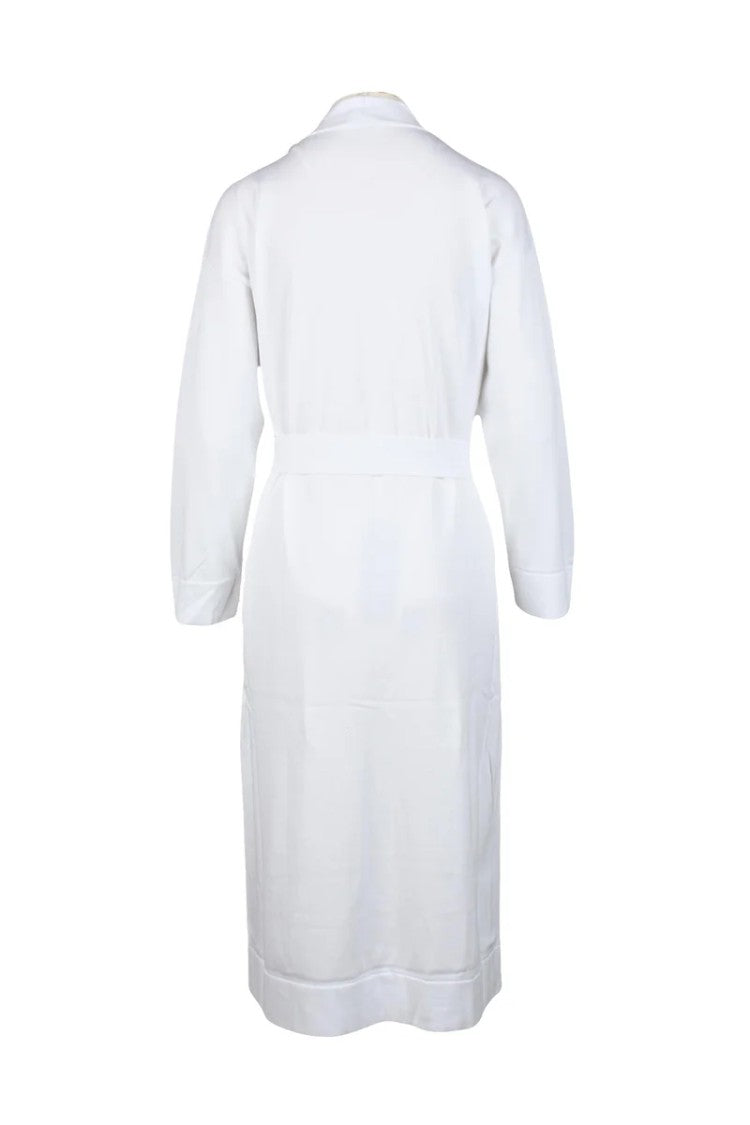 Fabiana Filippi Long Cardigan Cotton - White