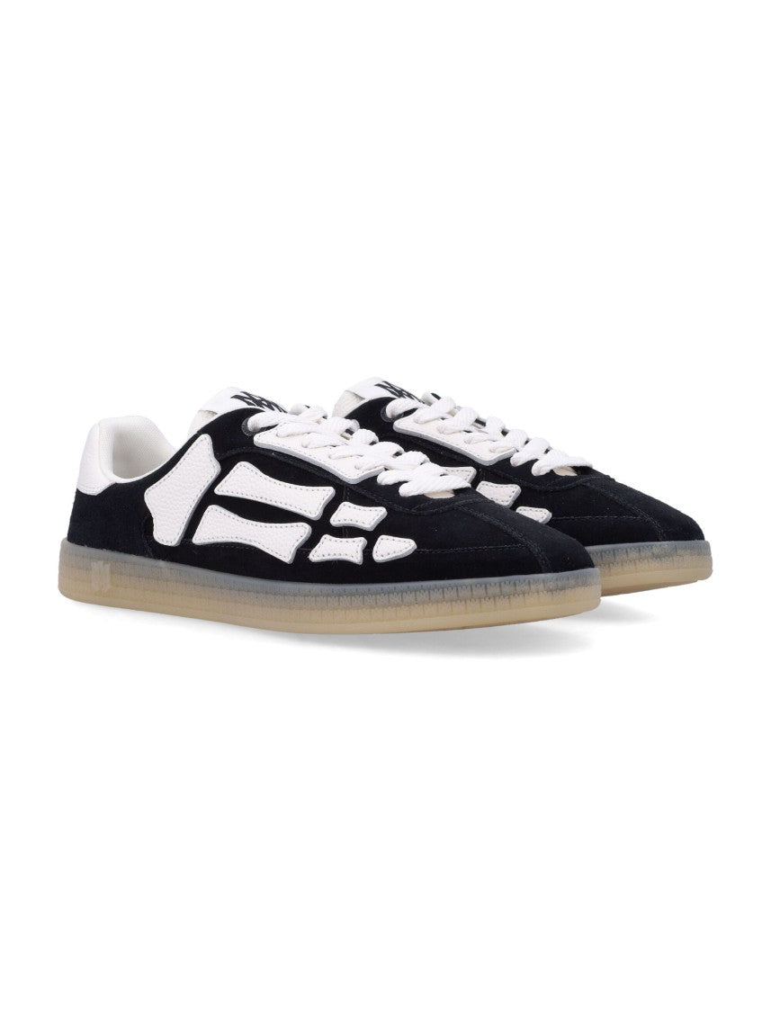 Amiri Pacific Bones Black Suede Rubber Sneakers