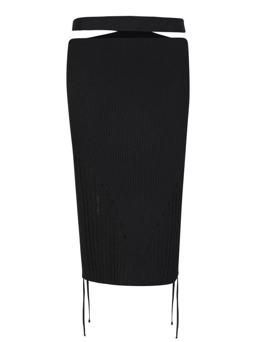 Andreâdamo Low Waist Black Skirt