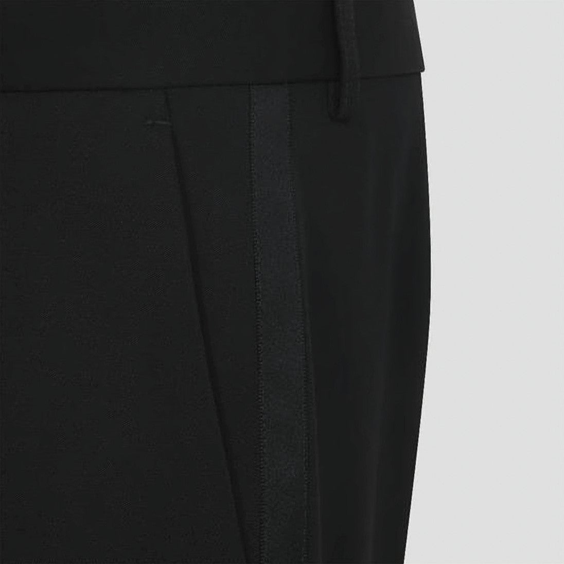 Balenciaga Straight-Leg Suit Pants With Satin Side Stripe