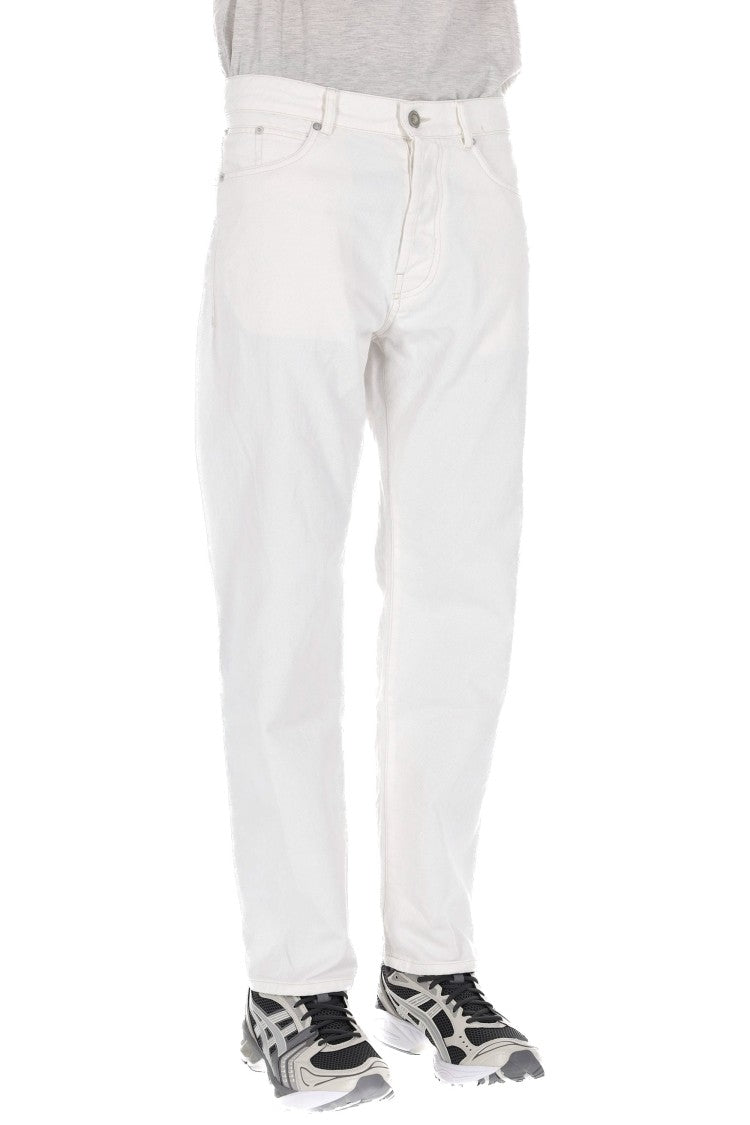 C.P. Company White 10Oz Cotton Bull Jeans