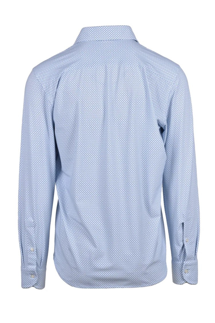 Ghirardelli Next White/Sky Blue Next Stretch Polyamide Elastane Men Shirt