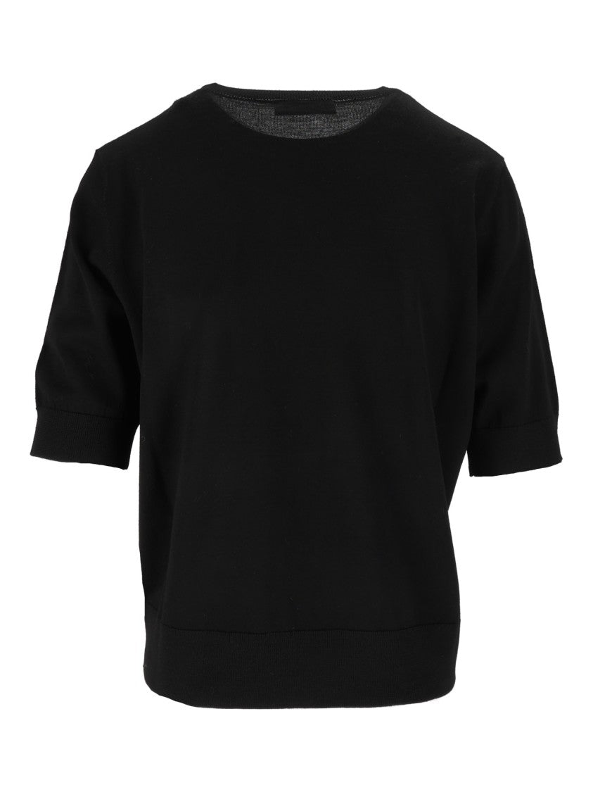 Kangra Cashmere Fine Merino Wool Short-Sleeve Crewneck T-Shirt