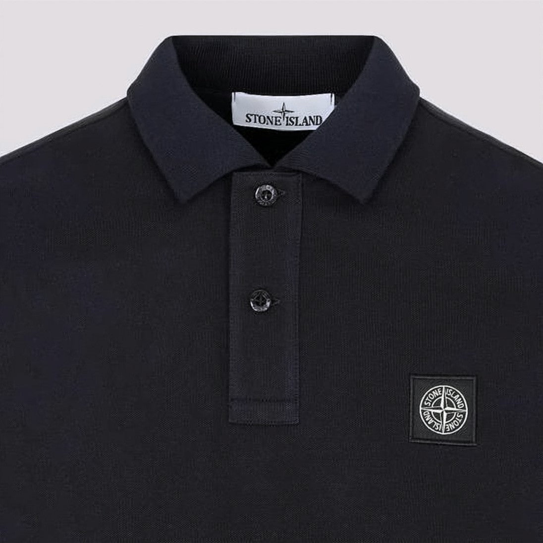 Stone Island Short-Sleeve Polo Shirt With Ribbed Collar