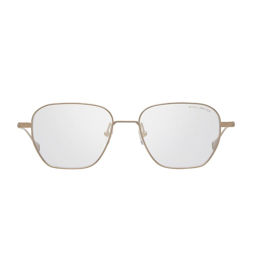 Dita Lancier Lsa 123 Gold Titanium Square Frame Eyewear