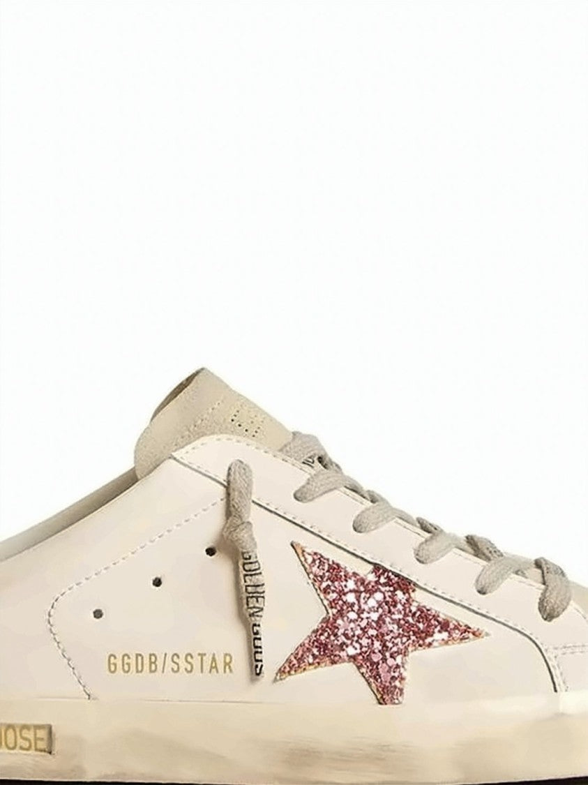 Golden Goose Slip-On Sneakers With Glittery Star Detail