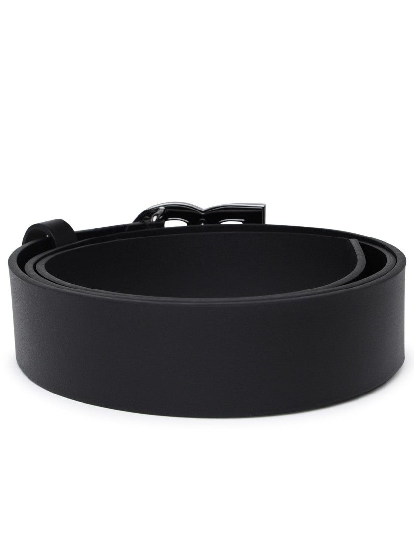 Dolce & Gabbana Black Leather Belt