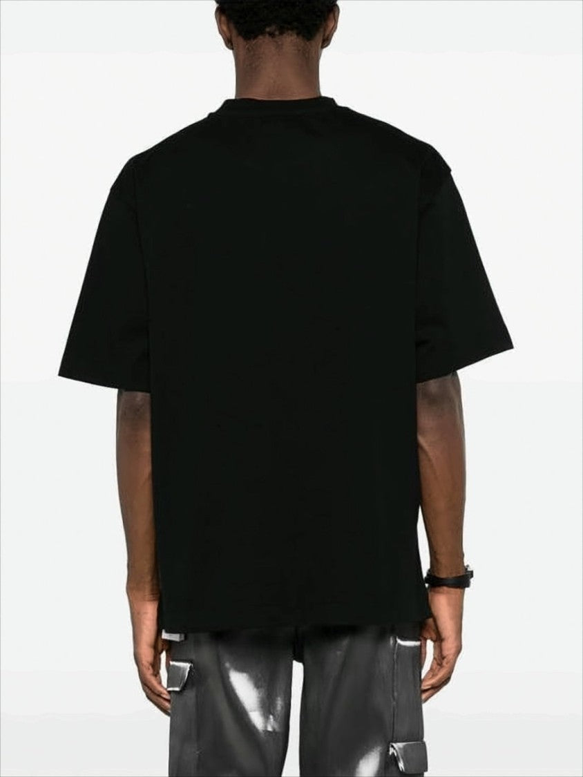 Off-White Relaxed-Fit Black T-Shirt With Minimalist Logo