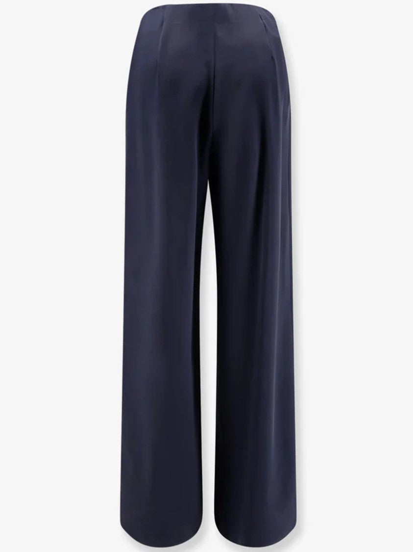 Max Mara Blue Palude Wide-Leg Cropped Pants