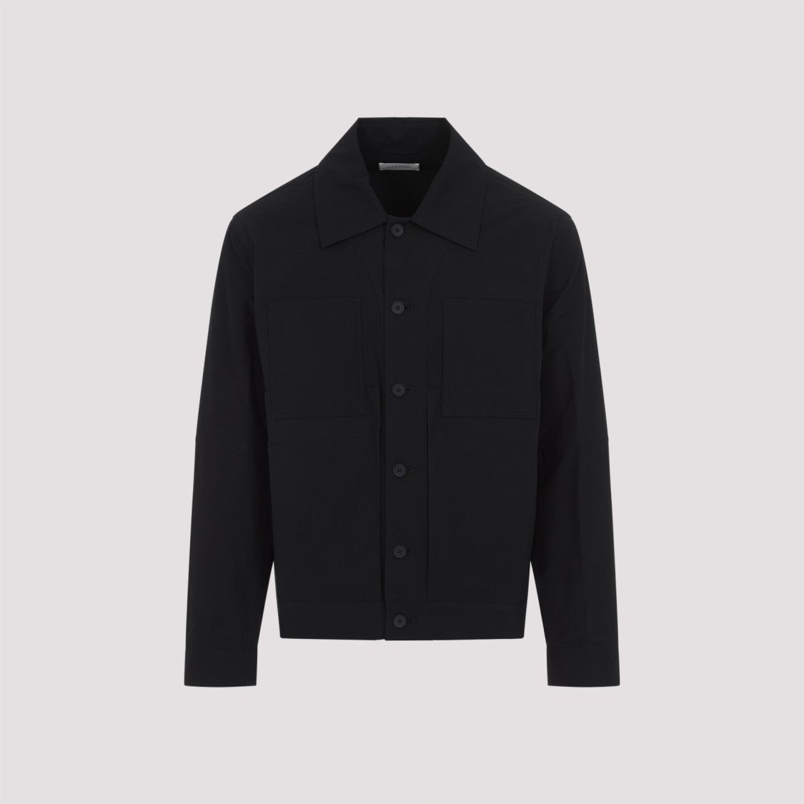 Craig Green Modern Black Cotton Jacket With Classic Collar
