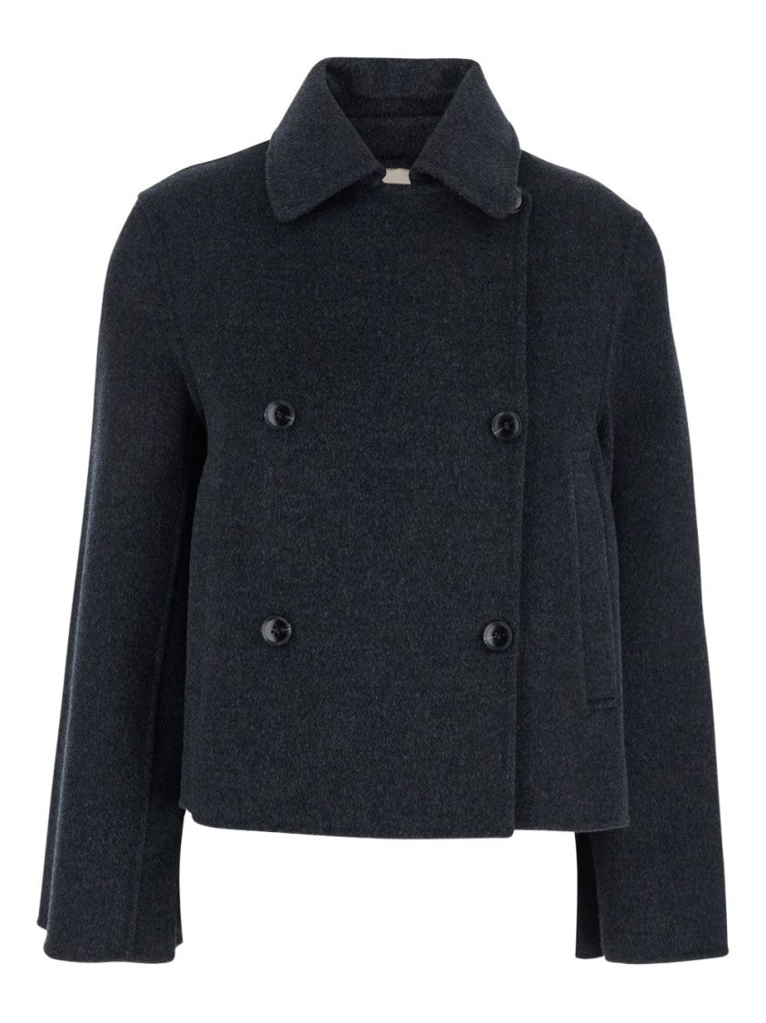 Semi Couture Gray Wool 'Angelina' Short Coat