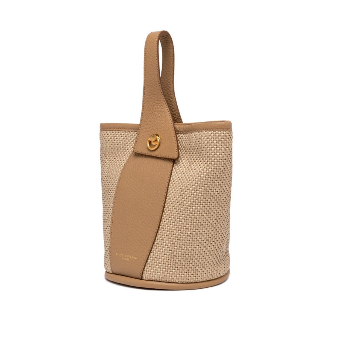 Gianni Chiarini Ester Bucket Bag In Nature Leather