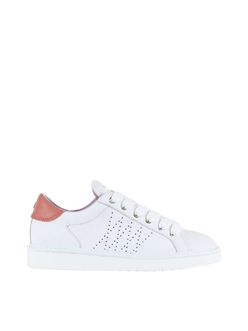 Panchic White Nappa Leather Sneakers