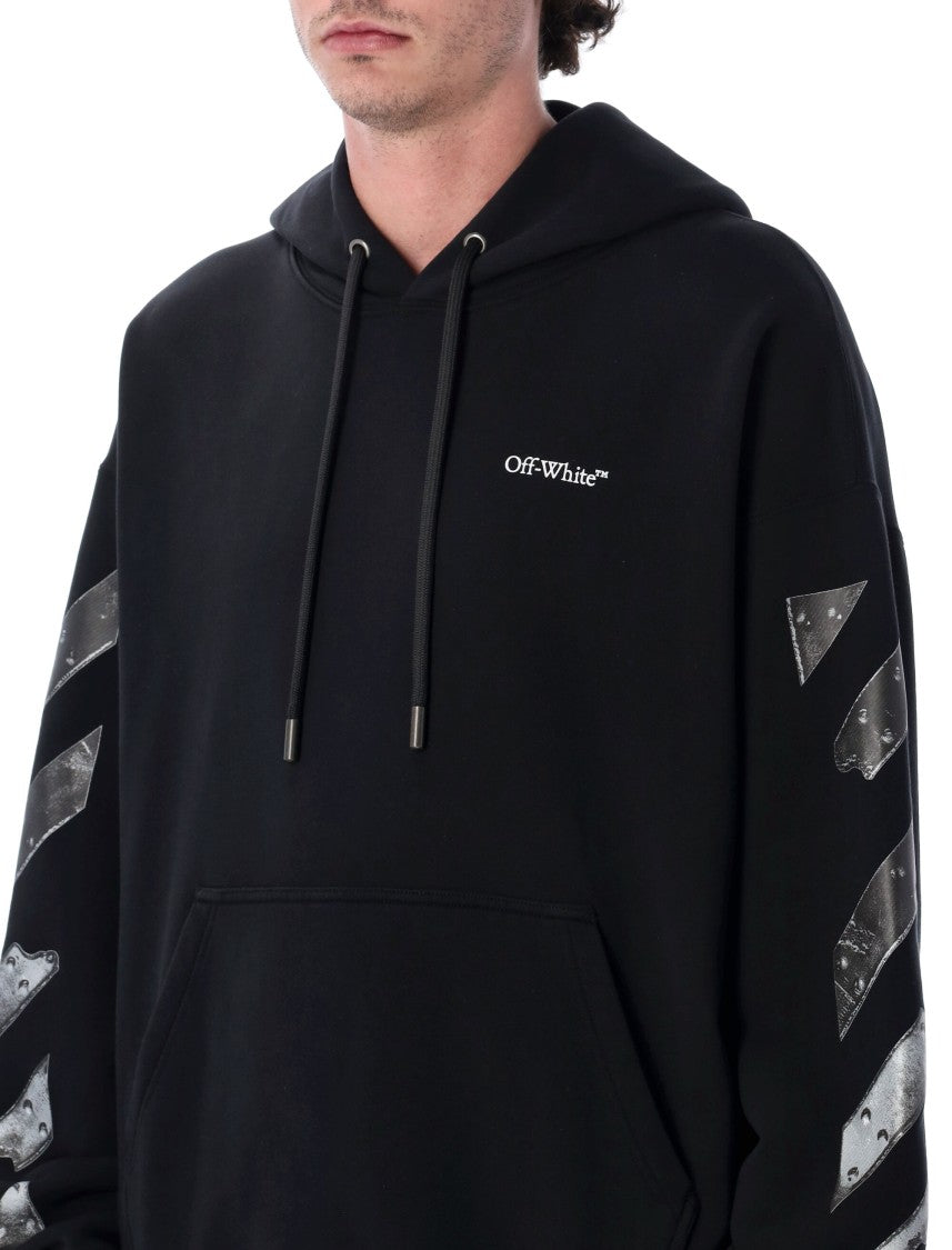 Off-White Metal Arrow Skate Cotton Hoodie