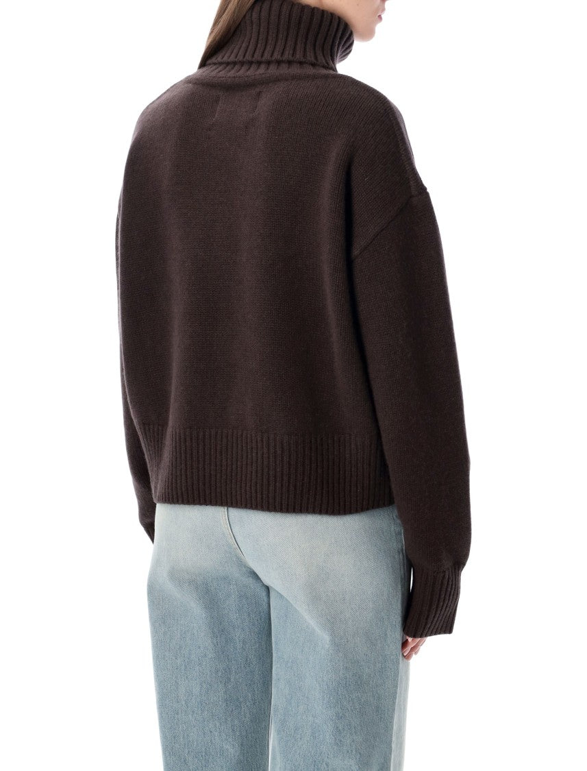 Extreme Cashmere Boxy Cropped Top With Minimalist Design