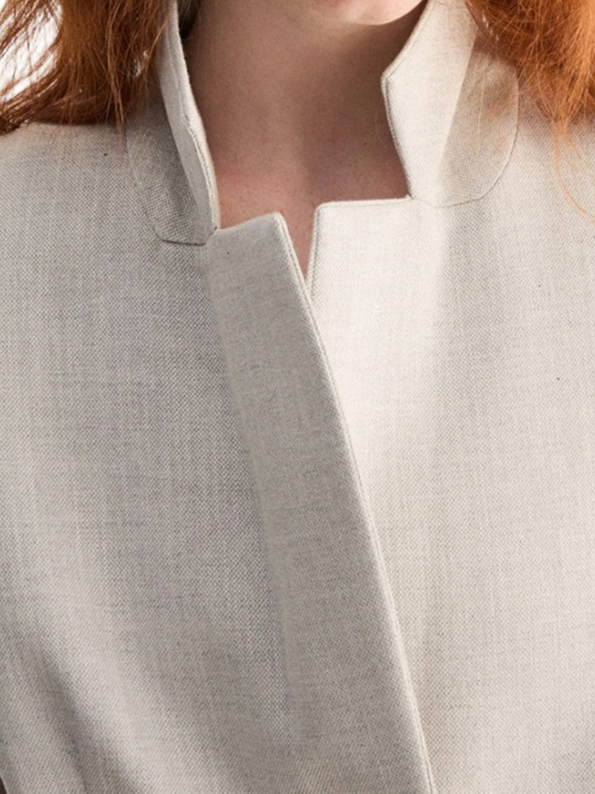 Biancalancia Structured Sleeveless Notched Collar Jacket