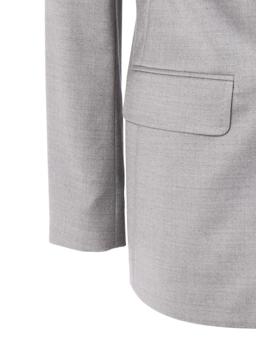 Max Mara Tailored Grey Jacket With Classic Lapel
