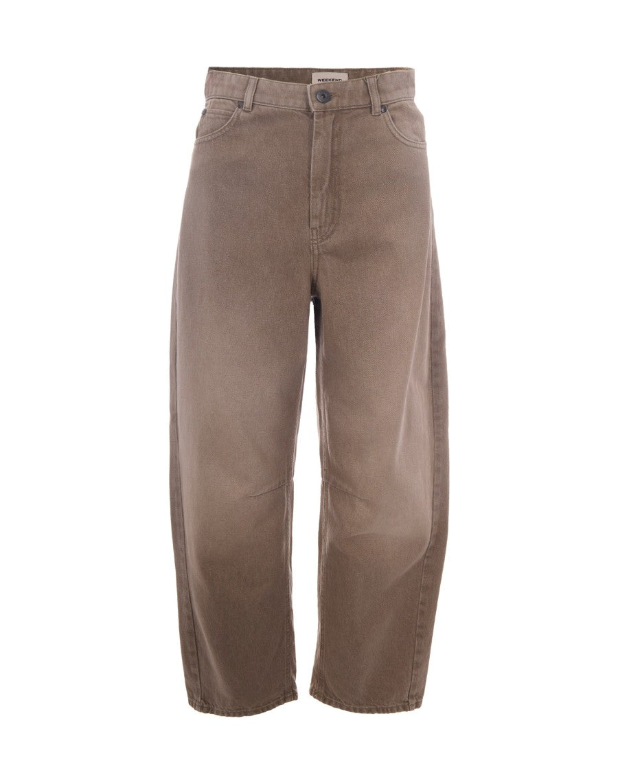 Max Mara Cappuccino Arcadia Cotton Jeans