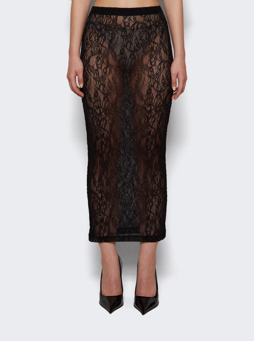 Wardrobe.Nyc Lace Tube Skirt Black
