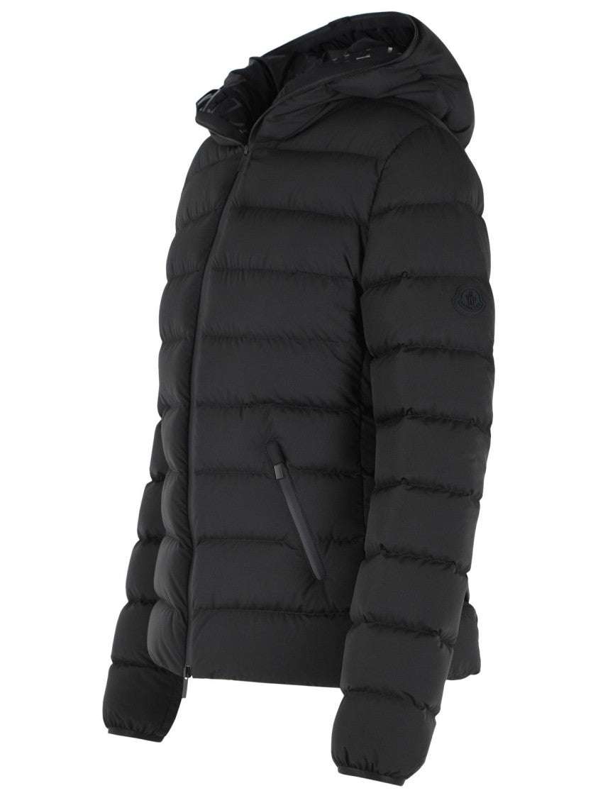Moncler 'Herbes' Matt Black Polyester Down Jacket