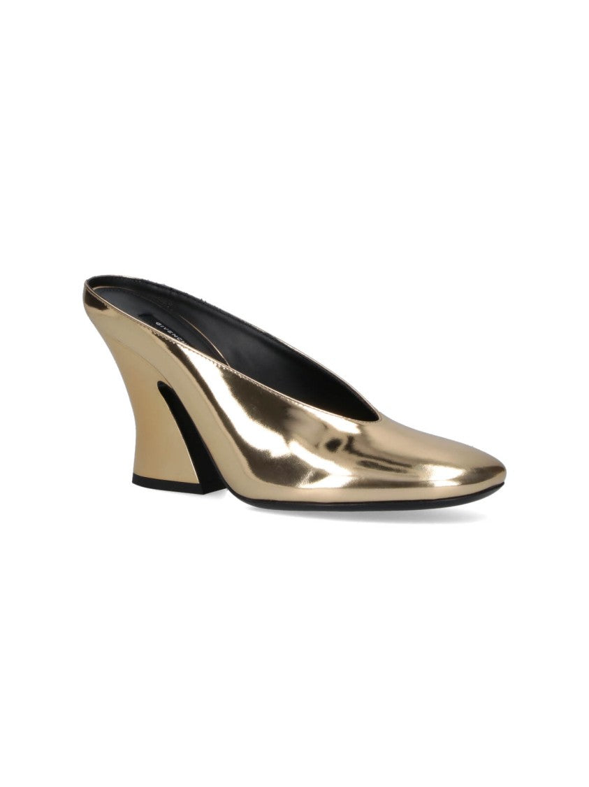 Givenchy Pointed Toe Golden Mule