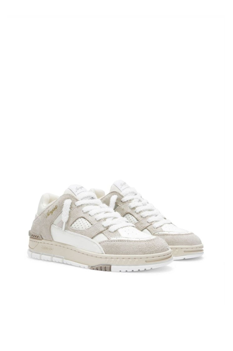 Axel Arigato Area Lo Perforated Leather And Suede Sneakers