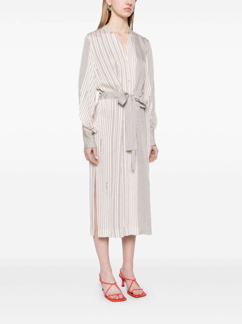 Twin-Set Ecru Midi Dress