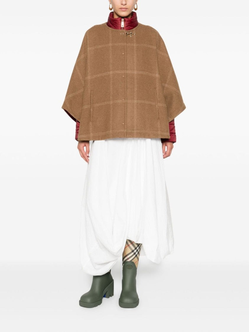 Fay Layered Beige Wool-Blend Jackets