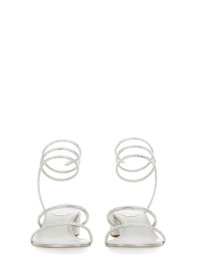 René Caovilla Cleo Spiraling Embellished Sandals