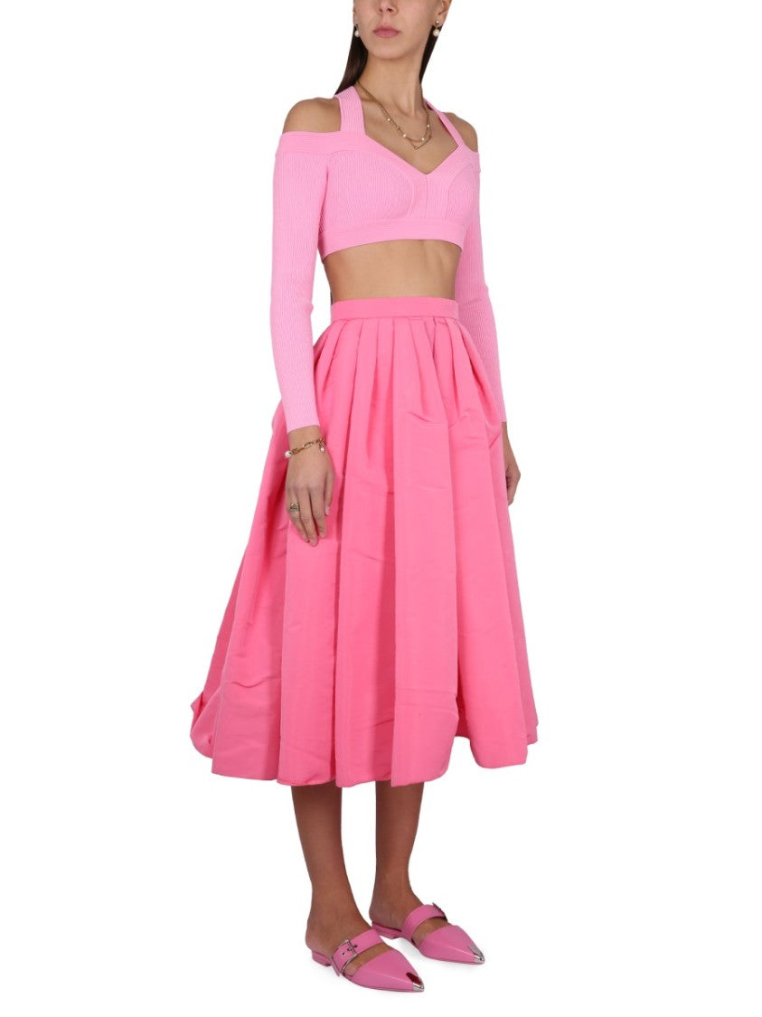 Alexander Mcqueen Cropped Shirt