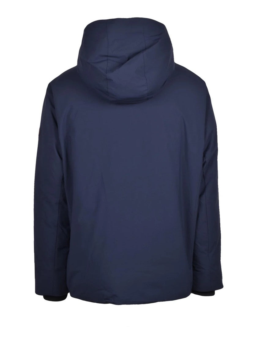 Save The Duck Blue Recycled Polyester Down Coat