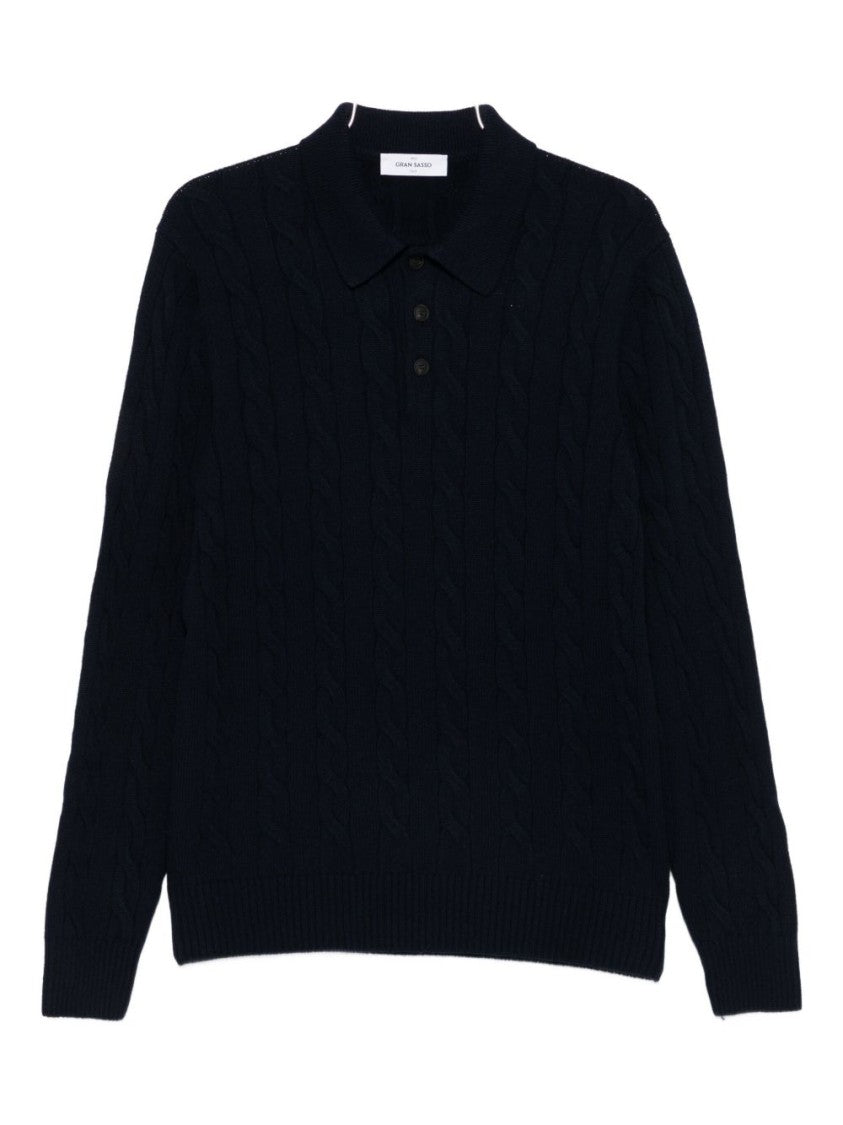 Gran Sasso Classic Black Sweater With Timeless Silhouette